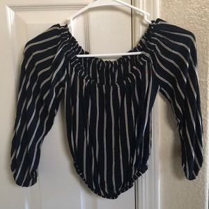 Brandy Melville off the shoulder crop top